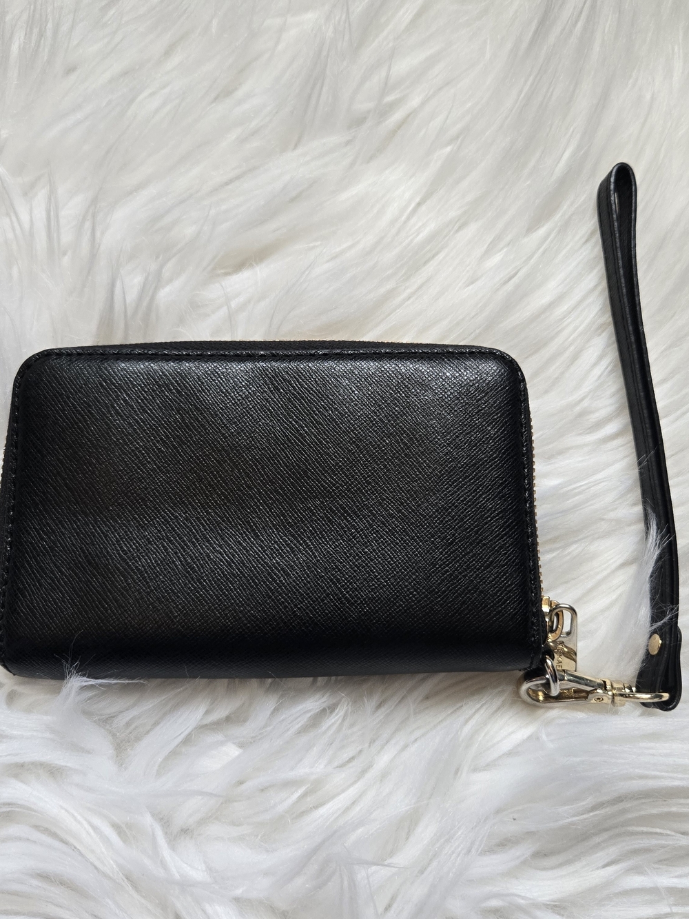 Michael Kors Black Leather Wristlet Wallet - Picture 3 of 4